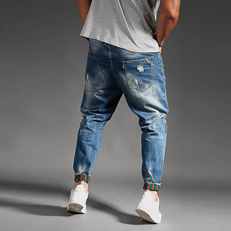 mens plus size ripped jeans