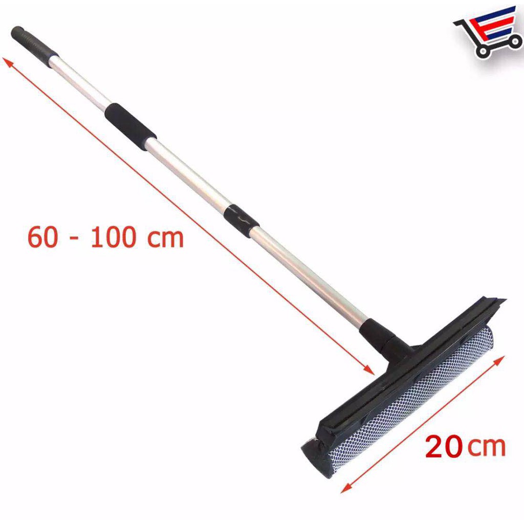 Doublesided retractable glass sponge wiper with long handle Shopee Philippines