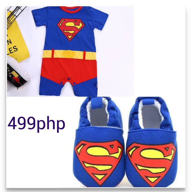 superman romper baby