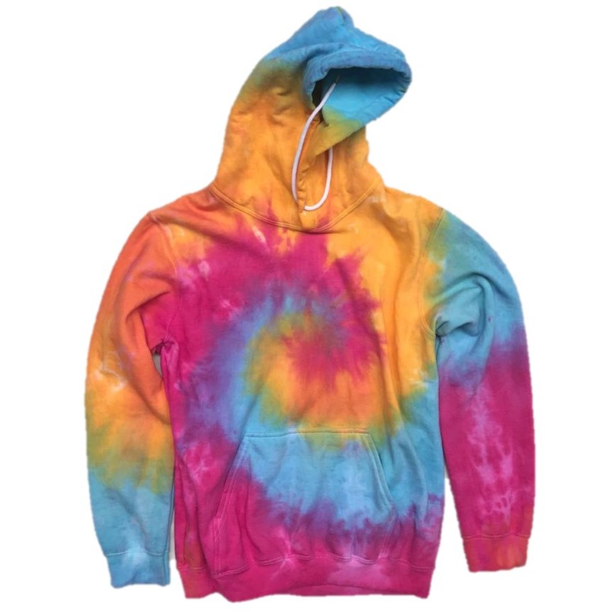 thrasher tie dye hoodie rainbow