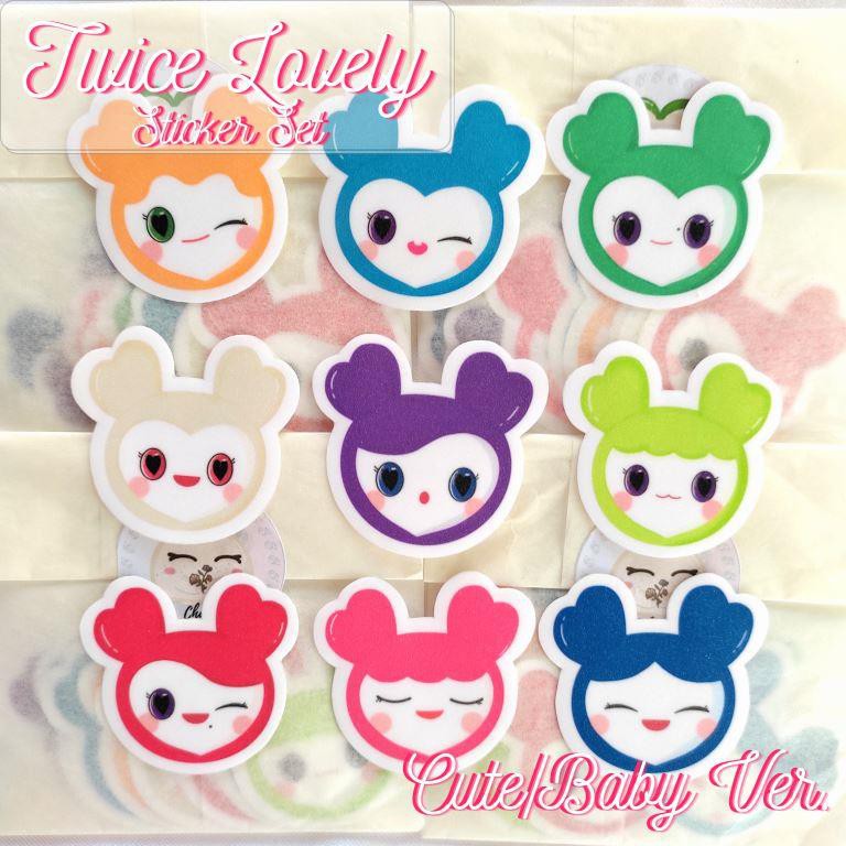 Twice Lovely Laburi Glittered Vinyl Sticker Kpop Shopee Philippines