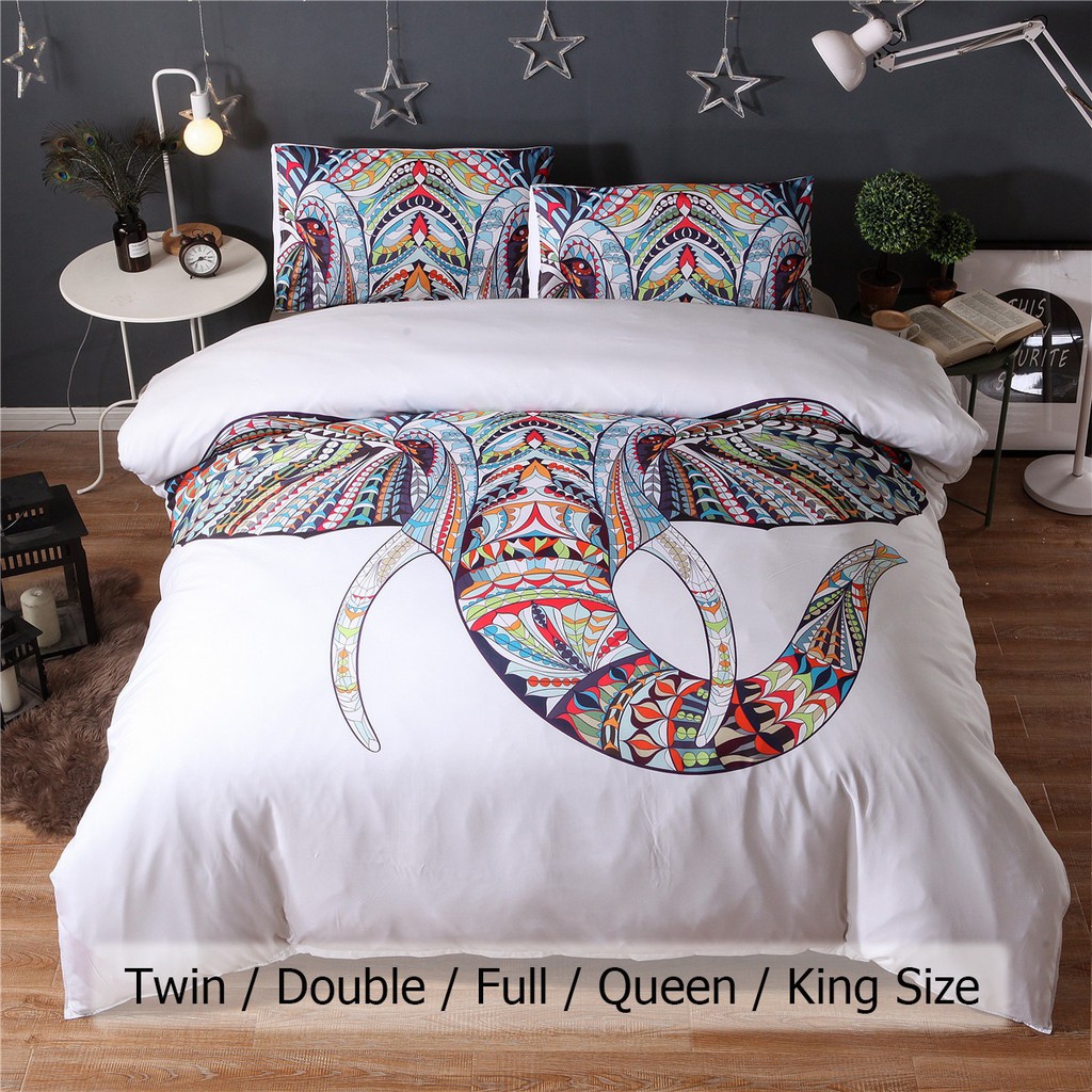 Bohemia Style 3d Elephant Printing Duvet Cover Sets Bedding 3d