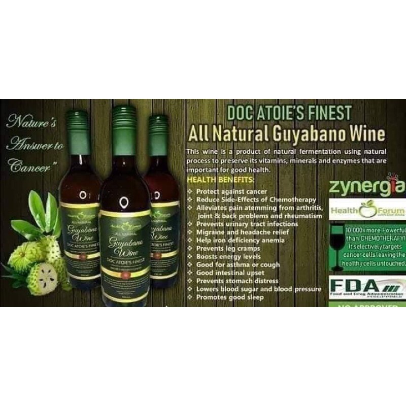 Guyabano Wine Zynergia Shopee Philippines