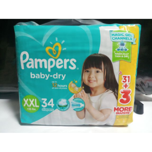 pampers baby dry xxl 34 price