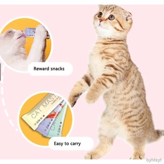 ☏✒pet snack cat strip snack 15g / strip liquid cat wet food chicken /cod/ tuna