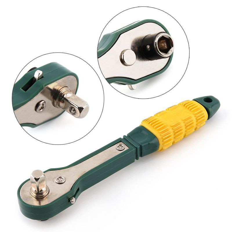 1/4 Head Screwdriver Pole 6.35mm Inner Hexagon Ratchet Socket Wrench