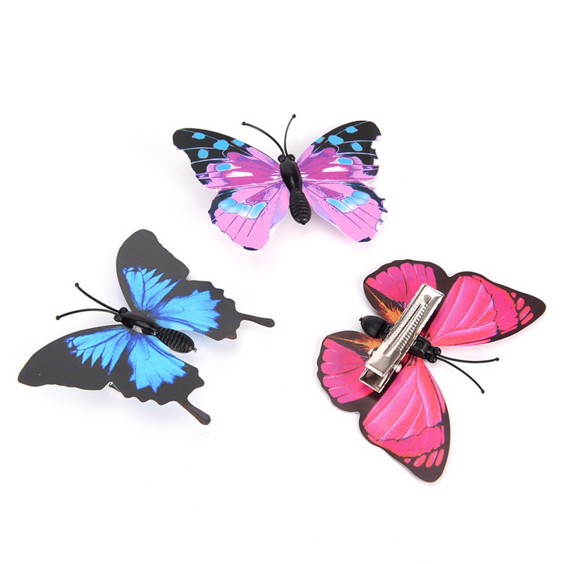 5Pcs Butterfly Hair Clips Bridal Hair Accessories Wedding Photography Costume 