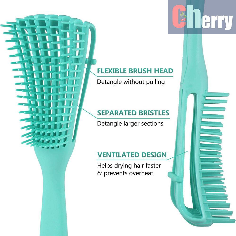 C & R Comb Hair Comb Detangling Brush for Natural Hair Adjustable
