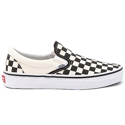 slip on checkered shoes