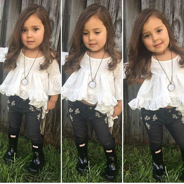 little girl ruffle pant outfits