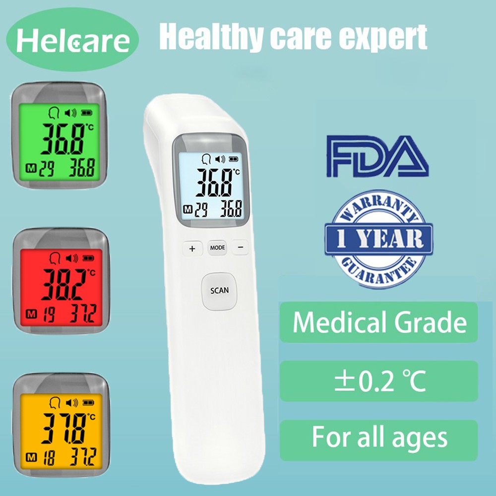Helcare Infrared Fever Thermometer Temperature Gun 2021 New Release for