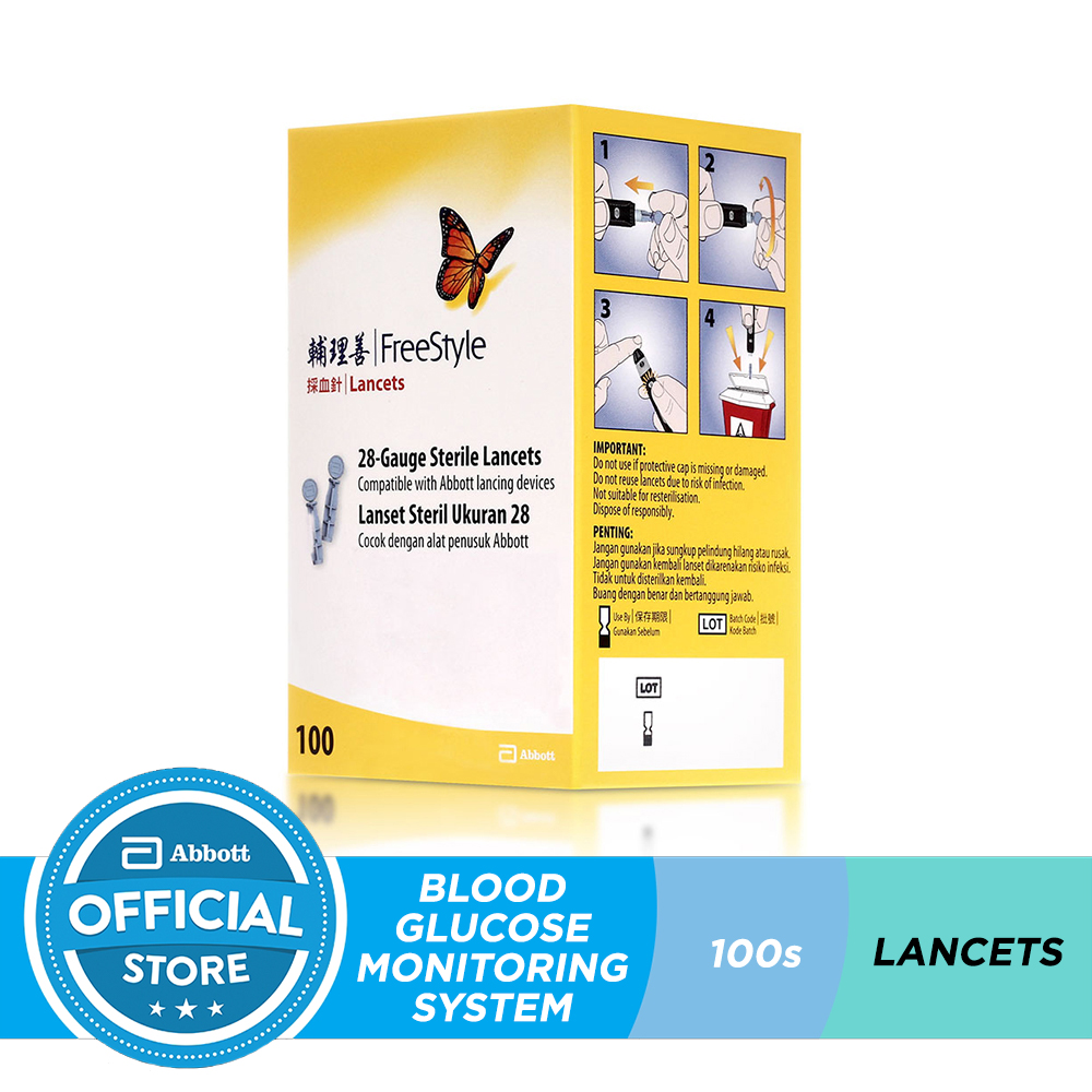 FreeStyle Lancets Thin, 100CT Shopee Philippines