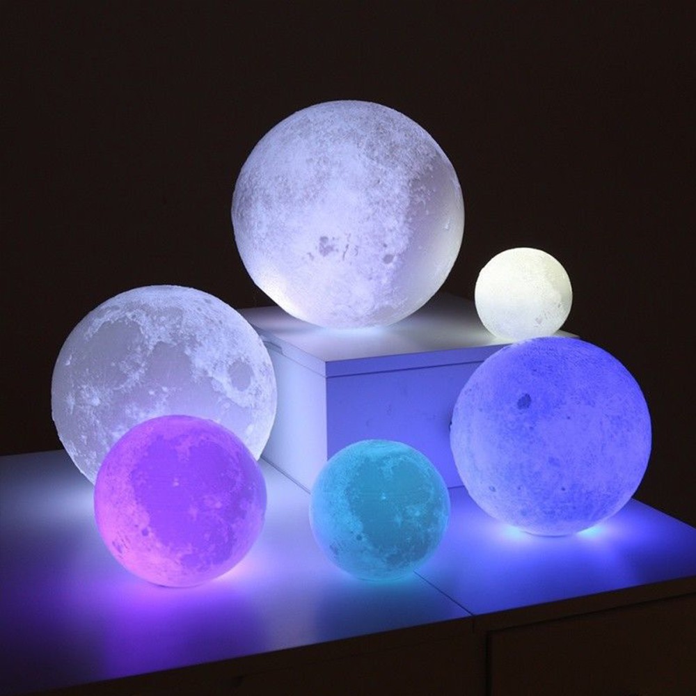 Moon Lamp 3D Print RGB Desk Lamp LED Moon Light Shopee Philippines