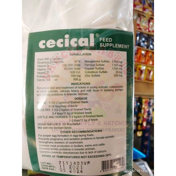 Cecical Powder 1Kg [Feed Supplement] — EXP. 2025 (NEW PACKAGING) #3