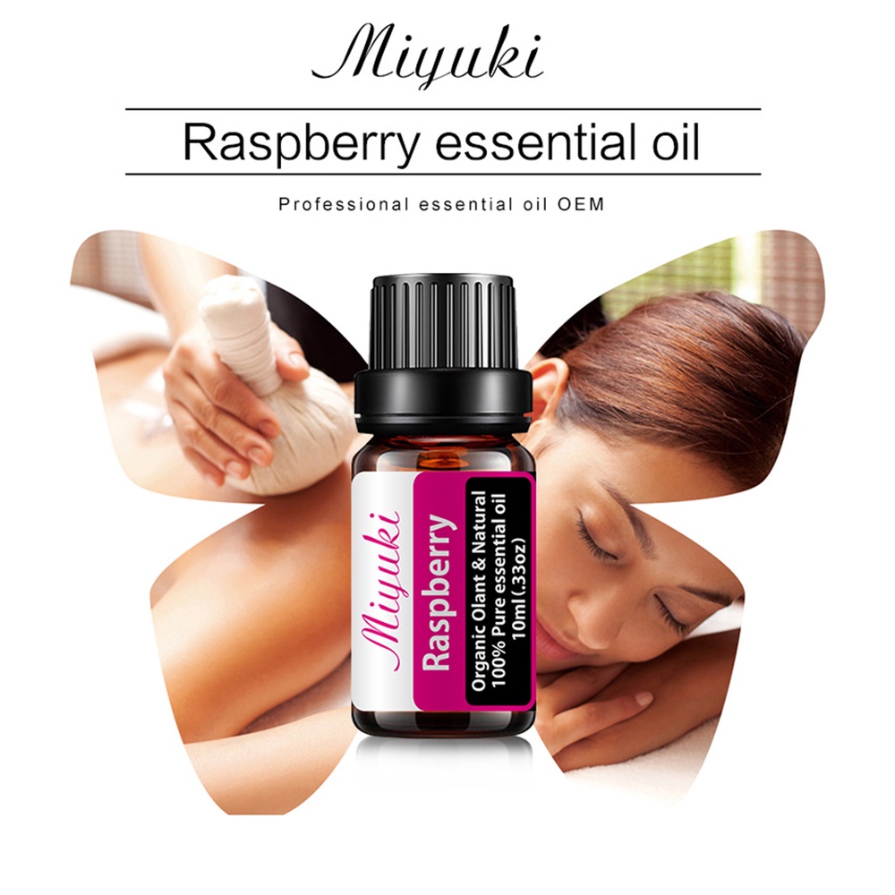 Raspberry Fragrance Oil 10ML QMassage Aroma Perfume Natural Fruity Essential Oils To Clean The Air