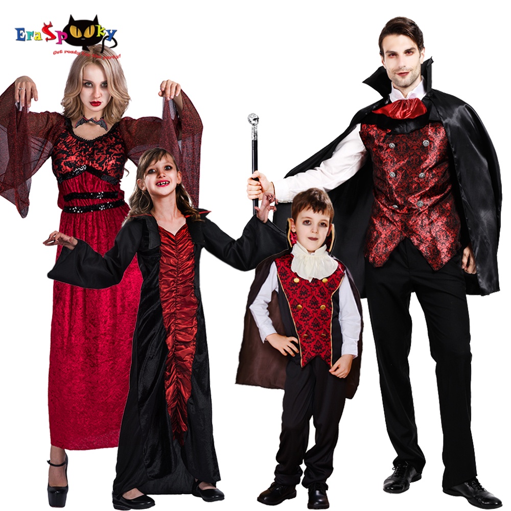 Eraspooky 2019Scary Dracula Family Cosplay Death Vampire Cloak ...