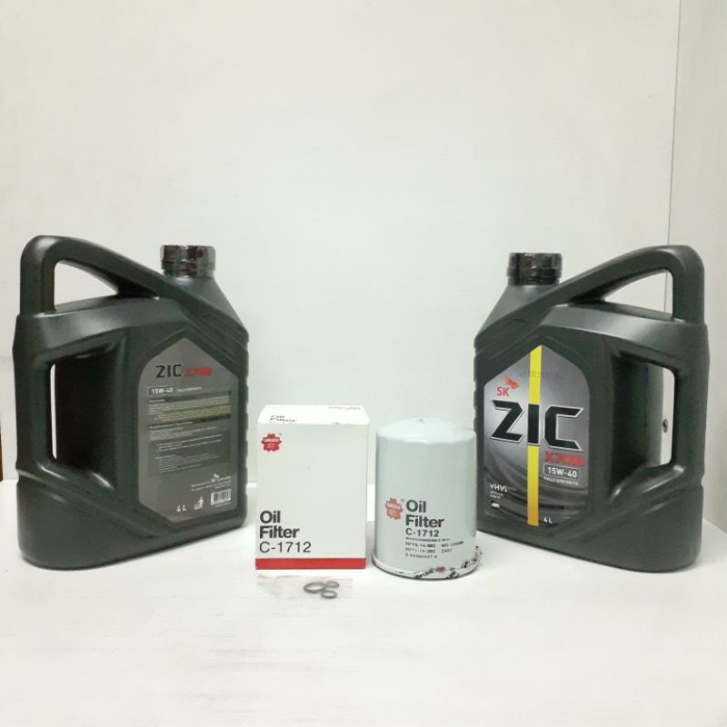 ZIC LUBRICANTS WITH SAKURA OIL FILTER FOR CHANGE OIL (1 SET BUNDLE