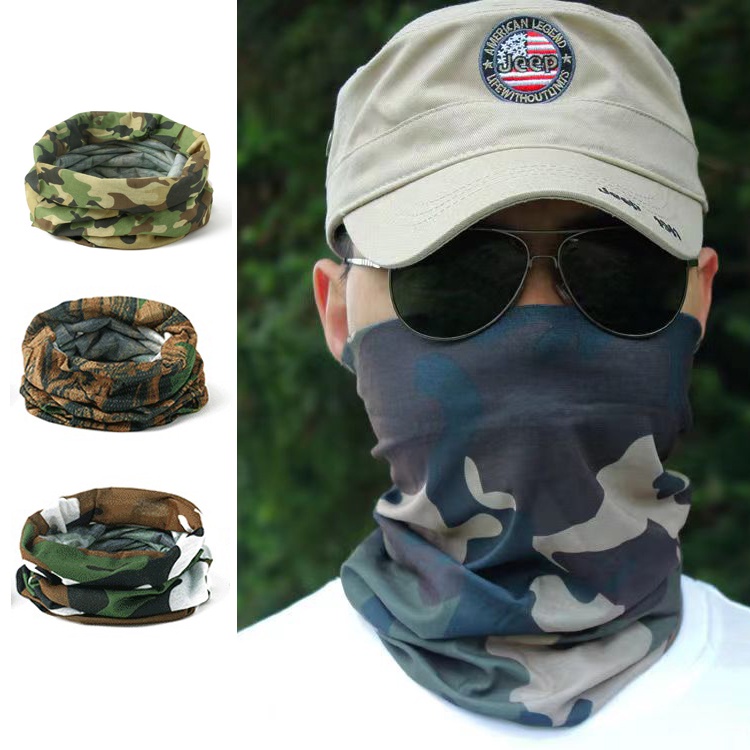 Outdoor magic head scarf camouflage scarf Variety cycling scarf ...