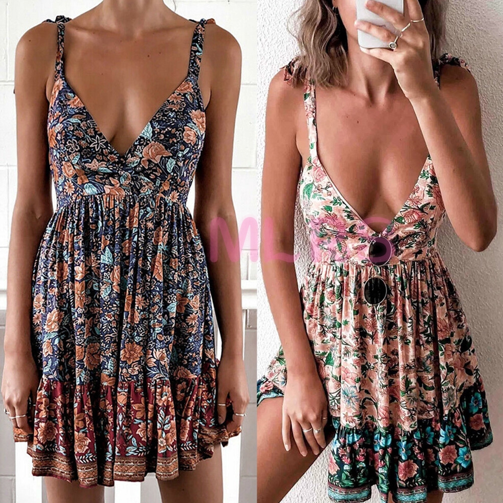 womens floral mini dress