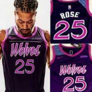 derrick rose purple jersey