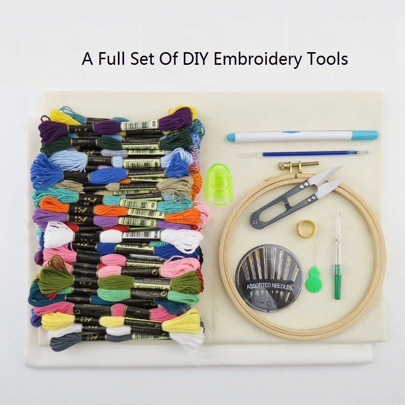 Beginners DIY Embroidery Tools Embroidery Material Package Handmade