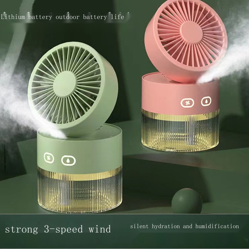 relxSummer small watercooled fan small fan TypeC rechargeable mini