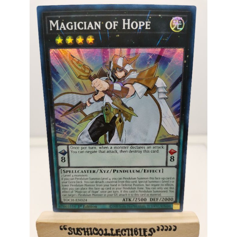 Yugioh! 1x Magician of Hope (TOCH - Super Rare) 1st/Unli Edition READ ...