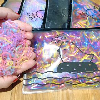 Cod Qipin 2500PCS Korean Color Hair Band Rubber Band Hair Ring Children Disposable Rubber Band Hair Accessories #4