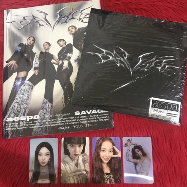 ONHAND AESPA SAVAGE UNSEALED ALBUMS HALLUCINATION QUEST SYNK DIVE POS ...