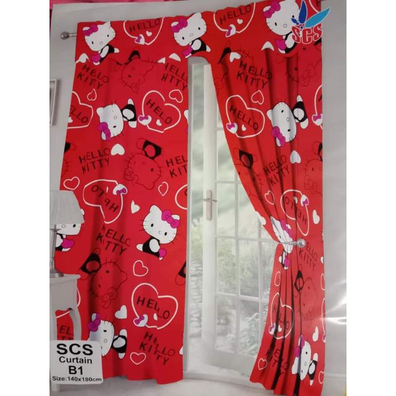 Character Curtain Hello Kitty Mickey Mouse Stitch Shopee Philippines 7186