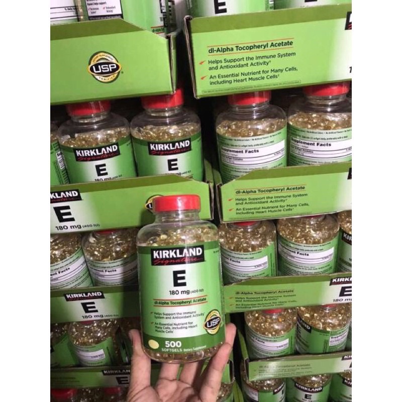 Vitamin e 400 IU 500 Kirkland Tablets of America, vitamin e oral tablet