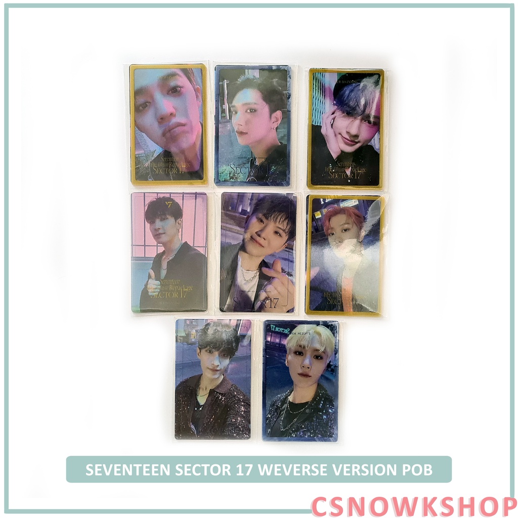 SEVENTEEN SECTOR 17 Weverse Version POB Pre Order Benefit PC Photocard