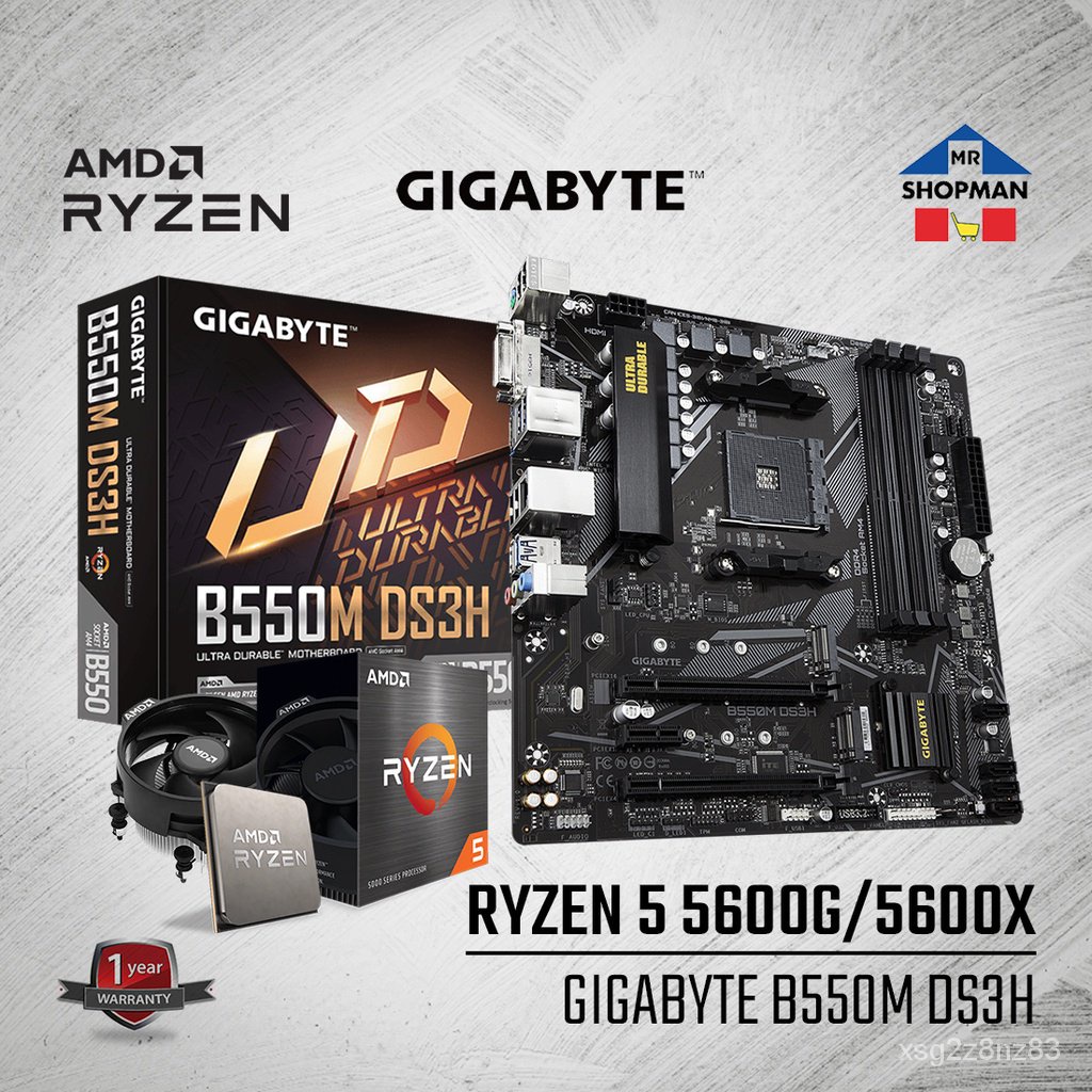 amd-ryzen-5-5600-5600g-5600x-processor-w-gigabyte-b550m-ds3h