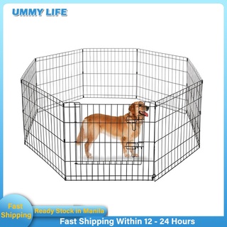Ready Stock Dog Playpen Fence 6/8/10 Panels 60x60/60x45 CM 1.5/2FT for Dog Cage High Quality COD