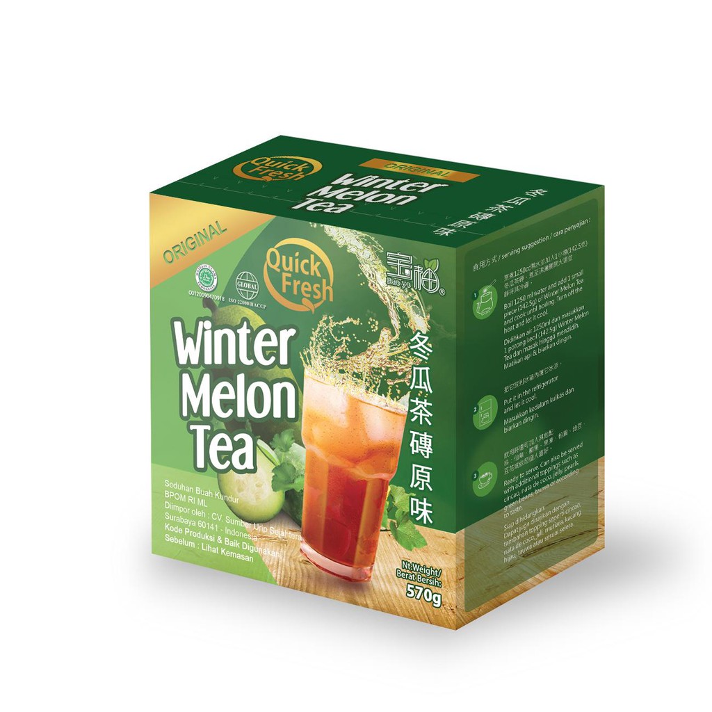 Quick Fresh Winter Melon Tea Original Box 570g | Shopee Philippines