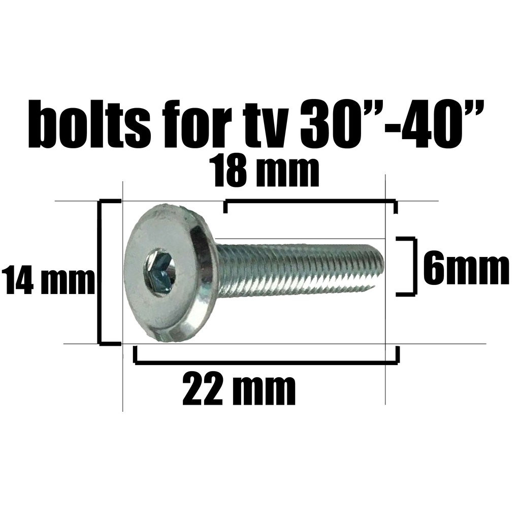 bolts or screw for TV 30"40" big 12pcs Shopee Philippines