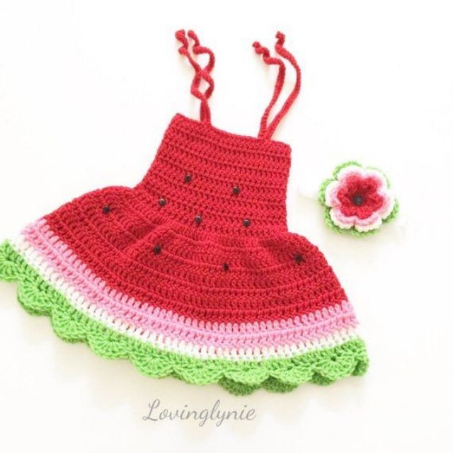 baby girl watermelon dress