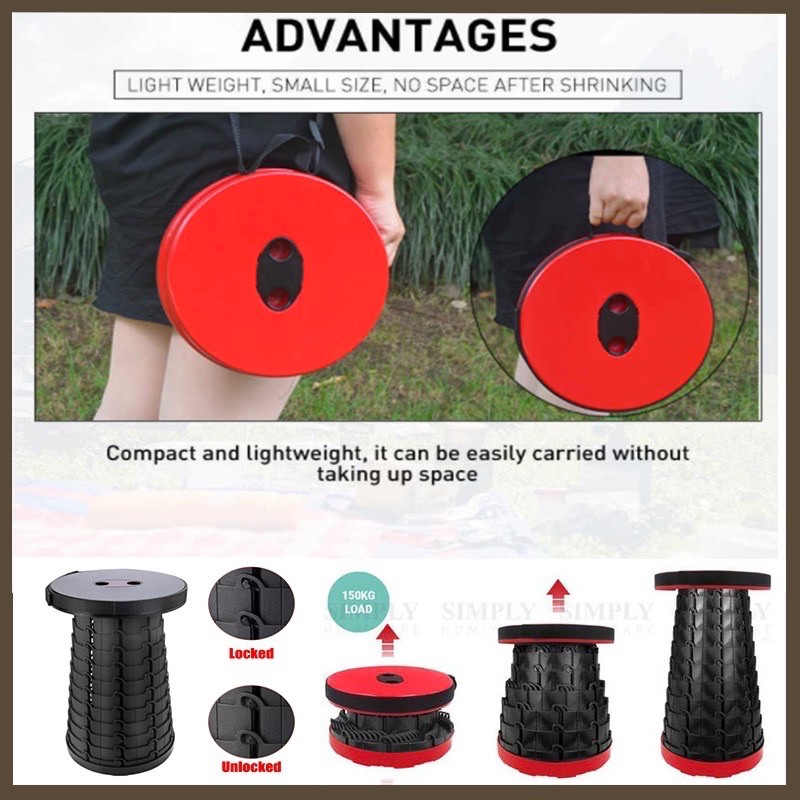 Telescopic stool retractable stool retractable chair avahsshop folding ...