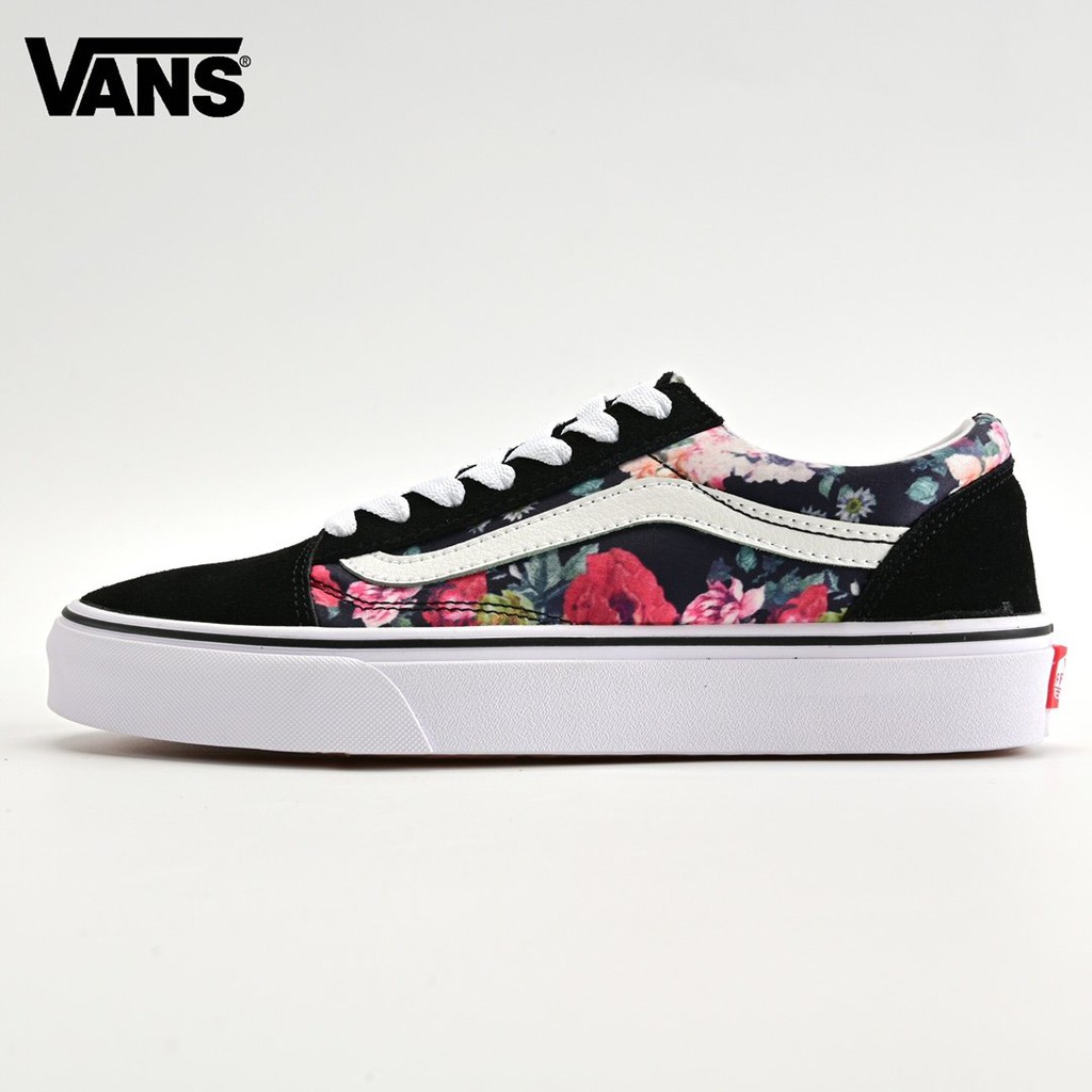 vans old skool flower print