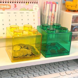 COD Transparent Plastic Storage  Coin Bank for Home Living