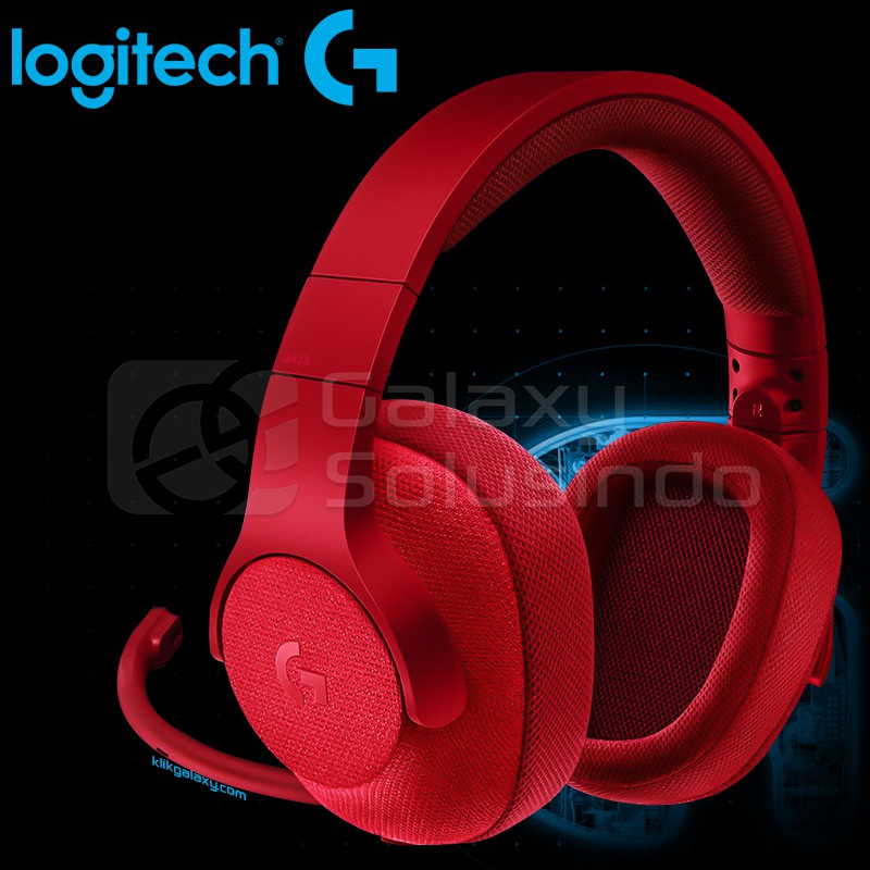 logitech headset red