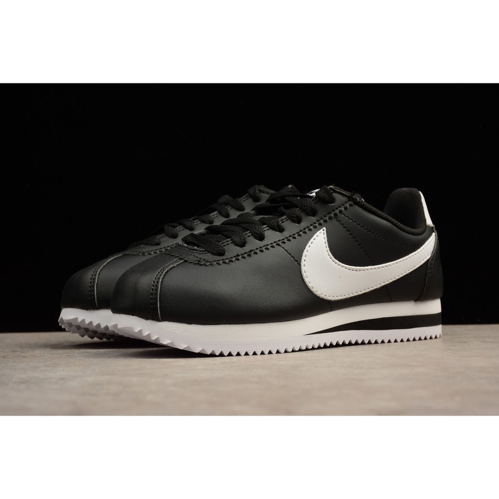 nike classic cortez all black