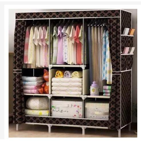 88130 Big Multifunction Cloth Wardrobe Storage Cabinets Shopee