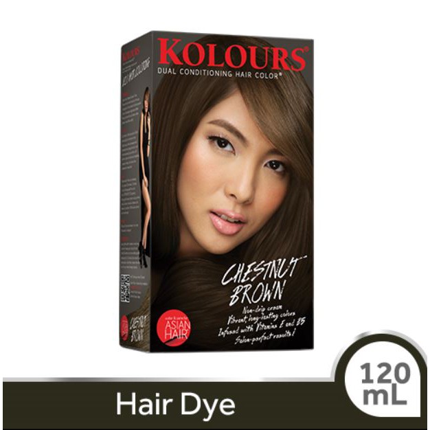 Kolours Hair Dye Chestnut Brown 120ml Shopee Philippines