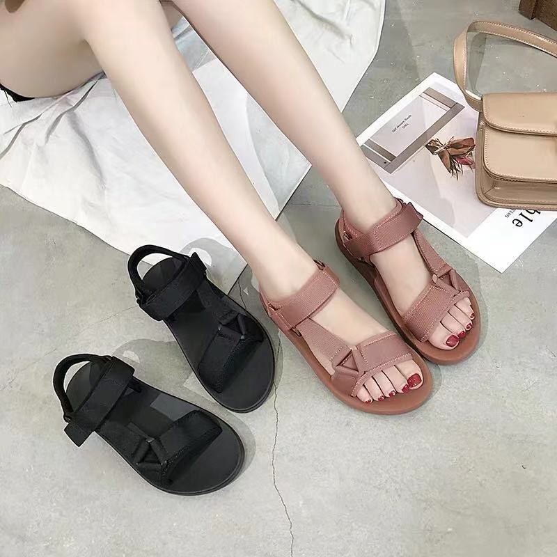 Korean Fashion Women Rubber Flats Sandals for Girls | Shopee Philippines
