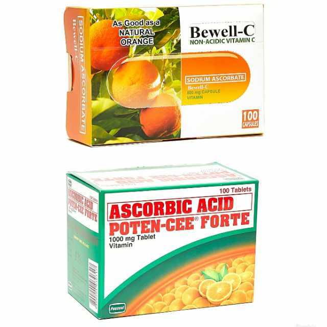 Bewell C Non Acidic Vit C 500mg 100 Capsules Poten Cee 1000mg 100 Tabs Shopee Philippines