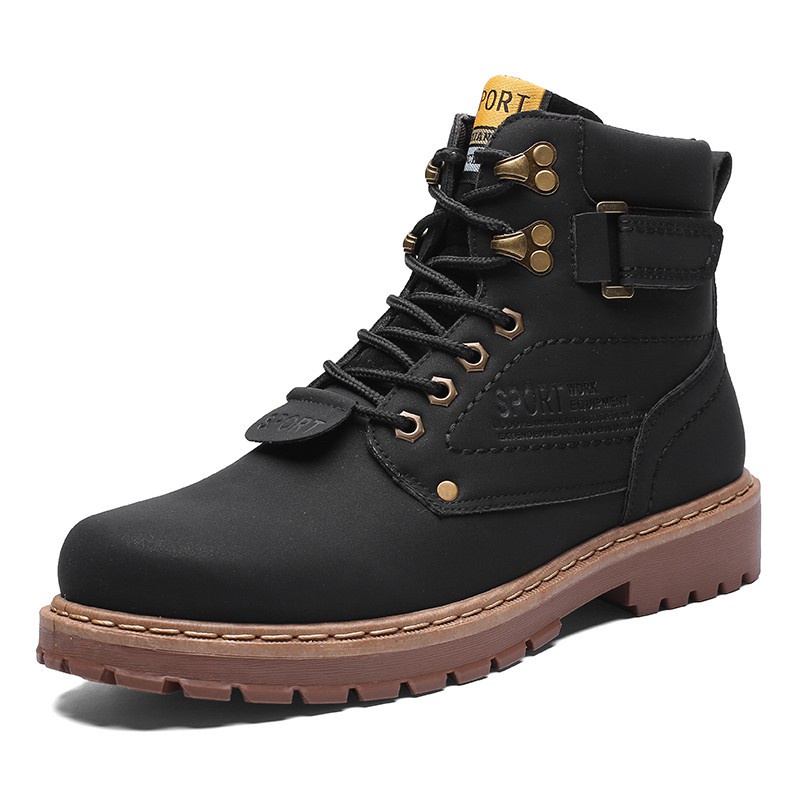Men's casual boots Caterpillar softtoed work boots for men and women work shoes hightop work