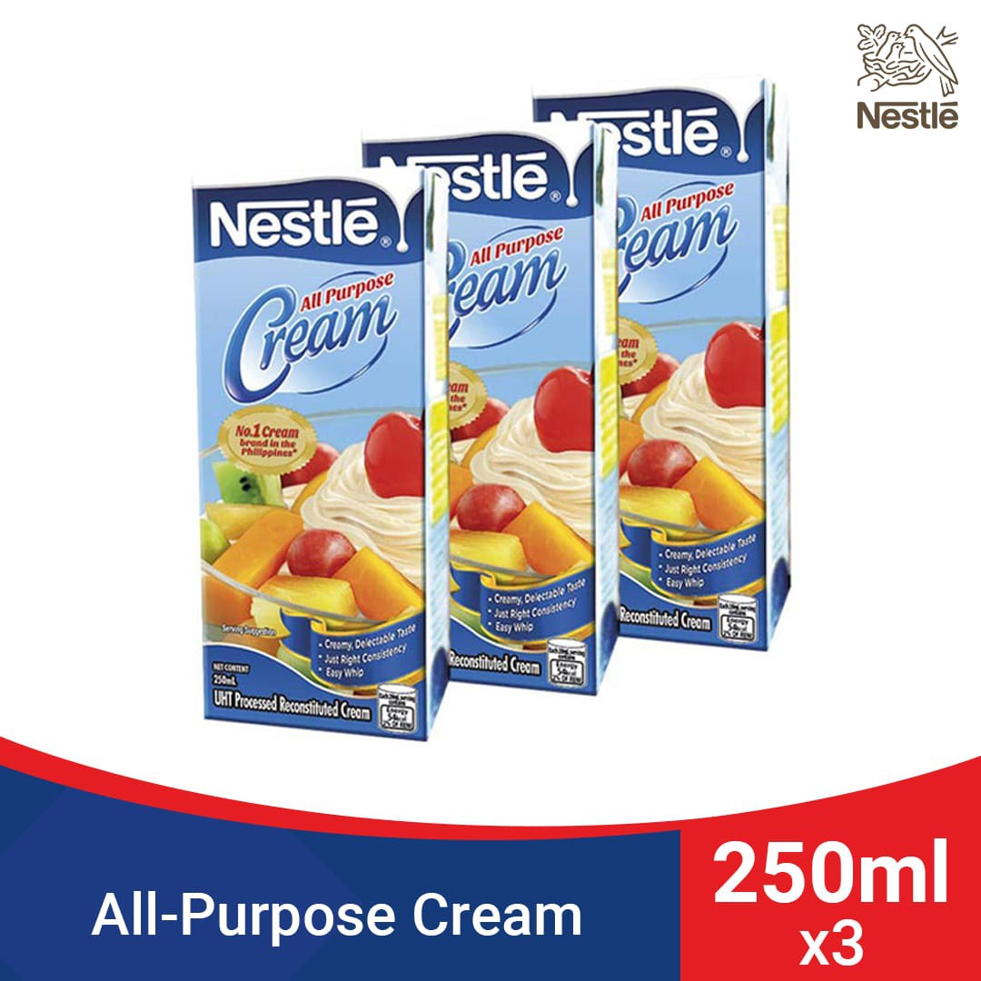 NESTLE All Cream Purpose Cream 250ml Pack of 3 Shopee Philippines