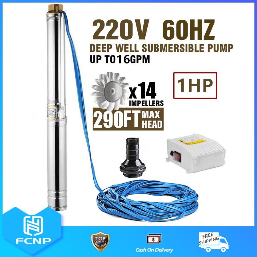 Submersible Pump 3Inch Water Pump Pure Copper Interface Submersible ...