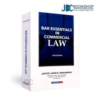 Bar Essentials in Commercial Law 2020 by Justice Japar B. Dimaampao